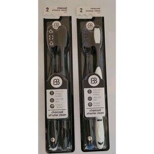 2 Packs Brush Buddies Charcoal  Xtreme Toothbrush Soft Bristles.  Great Deal!!